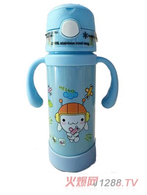 好樂(lè)嬰淡藍(lán)色水杯