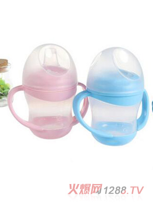 智力寶寶 寬口徑y(tǒng)inge學(xué)飲杯 360度可旋轉(zhuǎn)兒童鴨嘴水杯160ml