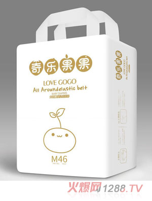 奇樂果果大環(huán)腰yinge紙尿褲M碼46片