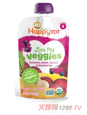 禧貝禧貝香蕉甜菜小南瓜藍莓泥