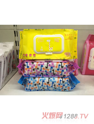 哎嘟日記yingye柔濕巾80抽