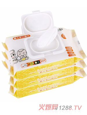 貝拉小蜜蜂yinge手口濕巾（80片三連包）