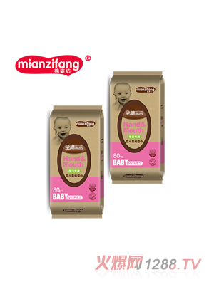 棉姿坊全棉尚品手口專(zhuān)用yinge柔棉濕巾80片