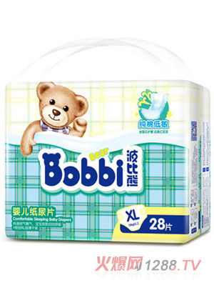 波比熊純棉低敏yinge紙尿片XL28