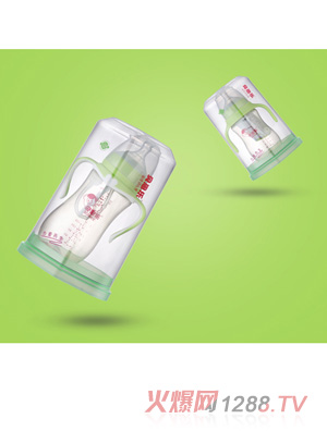 BENLE貝恩樂(lè)寬口徑帶純色手柄PPSU奶瓶300ML