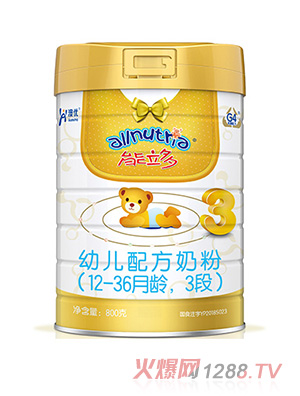 澳優(yōu)能立多youe配方奶粉（12-36月齡，3段）