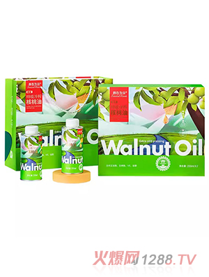 核心為你臻愛(ài)特級(jí)冷榨核桃油250mlx2瓶禮盒裝