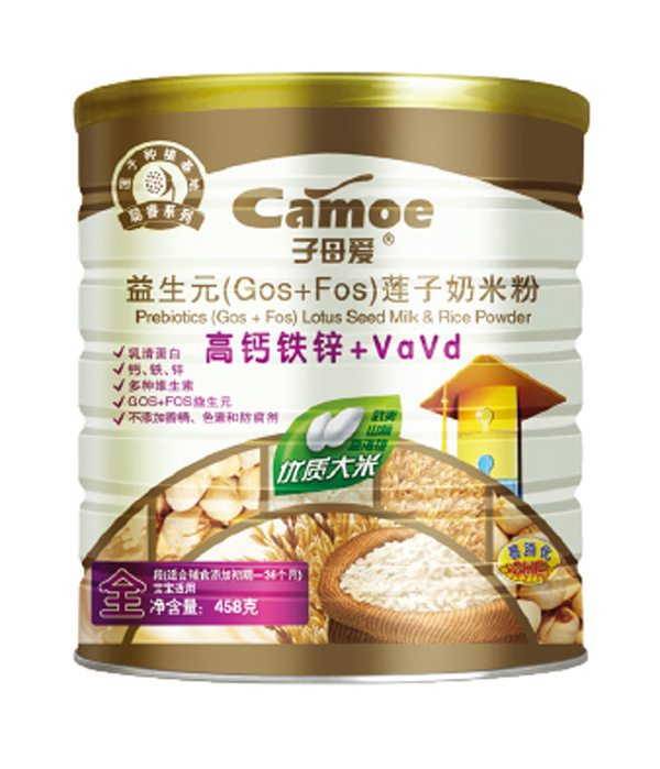 子母愛嬰幼益生元蓮子奶米粉高鈣鐵鋅