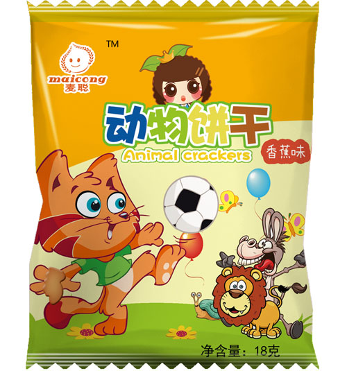 麥聰動(dòng)物餅干香蕉味