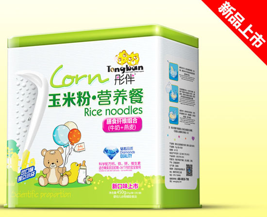 彤伴膳食纖維組合玉米粉營養(yǎng)餐鐵聽