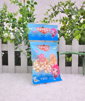 一揚牛奶味溶小豆18克藍(lán)色