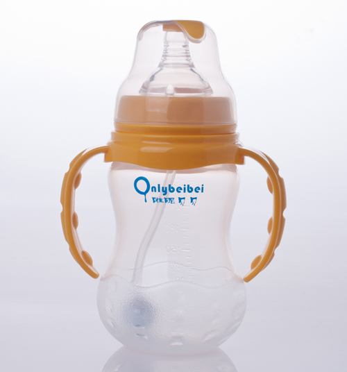唯昵貝貝寬口奶瓶260ml棕色