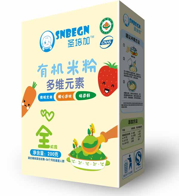 圣培加多元素有機米粉