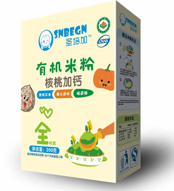 圣培加核桃加鈣有機米粉