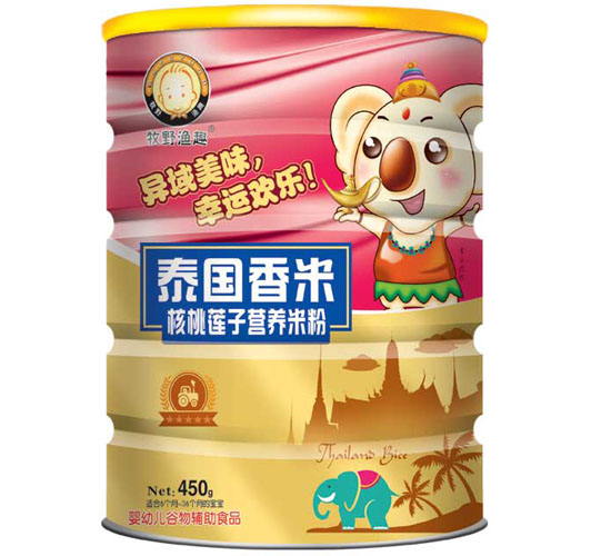 牧野漁趣核桃蓮子營養(yǎng)米粉聽裝