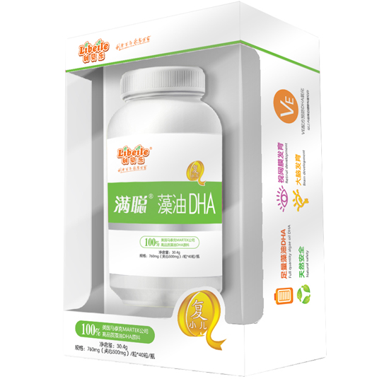 利貝樂(lè)滿聰嬰幼兒復(fù)合藻油DHA軟膠囊