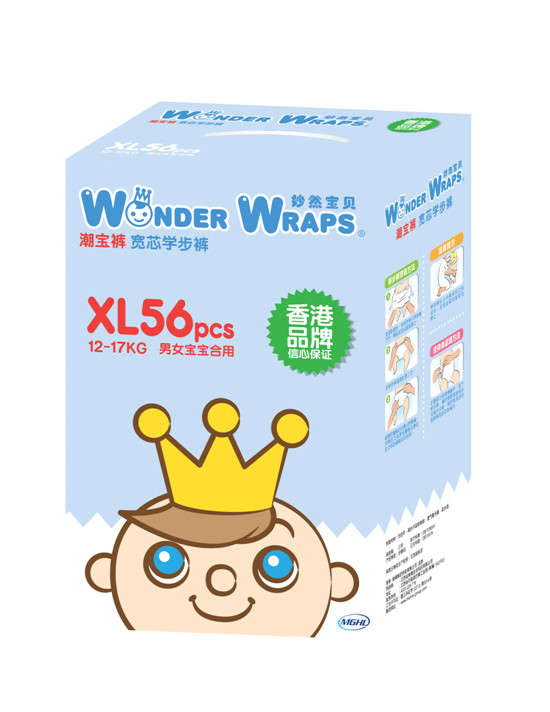 妙然寶貝寬芯學(xué)步褲XL56(微商專供)