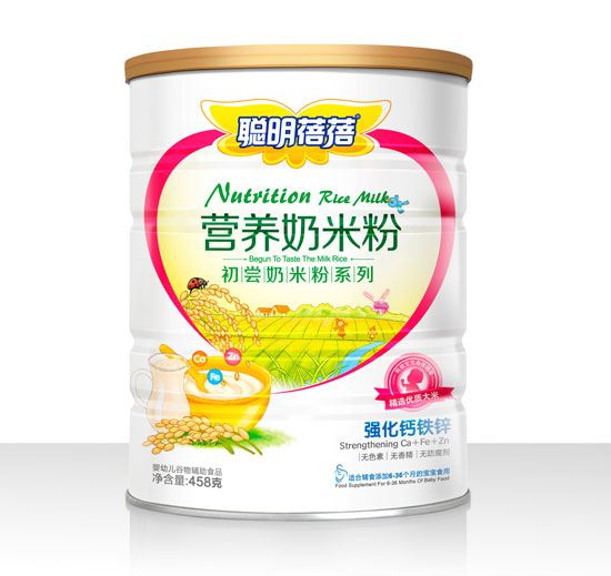 聰明蓓蓓強化鈣鐵鋅奶米粉