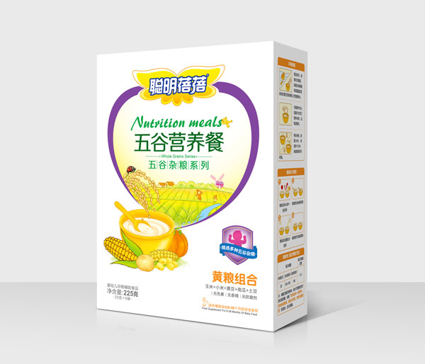 聰明蓓蓓盒裝五谷營養(yǎng)餐黃糧